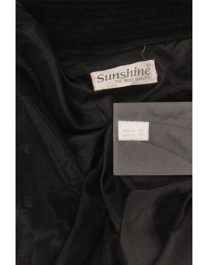 Sunshine Womens Oversized Longline Open Cardigan Sweater UK 18 XL Black