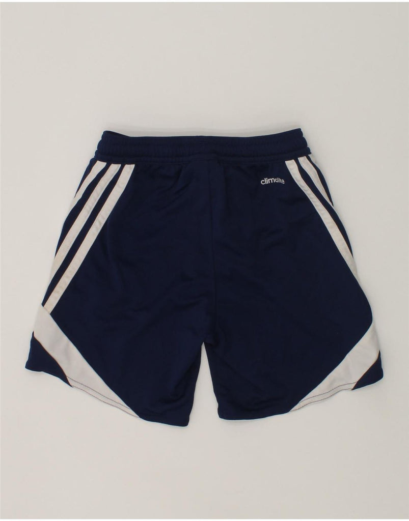 ADIDAS Boys Climalite Sport Shorts 5-6 Years 2XS Navy Blue Polyester | Vintage Adidas | Thrift | Second-Hand Adidas | Used Clothing | Messina Hembry 