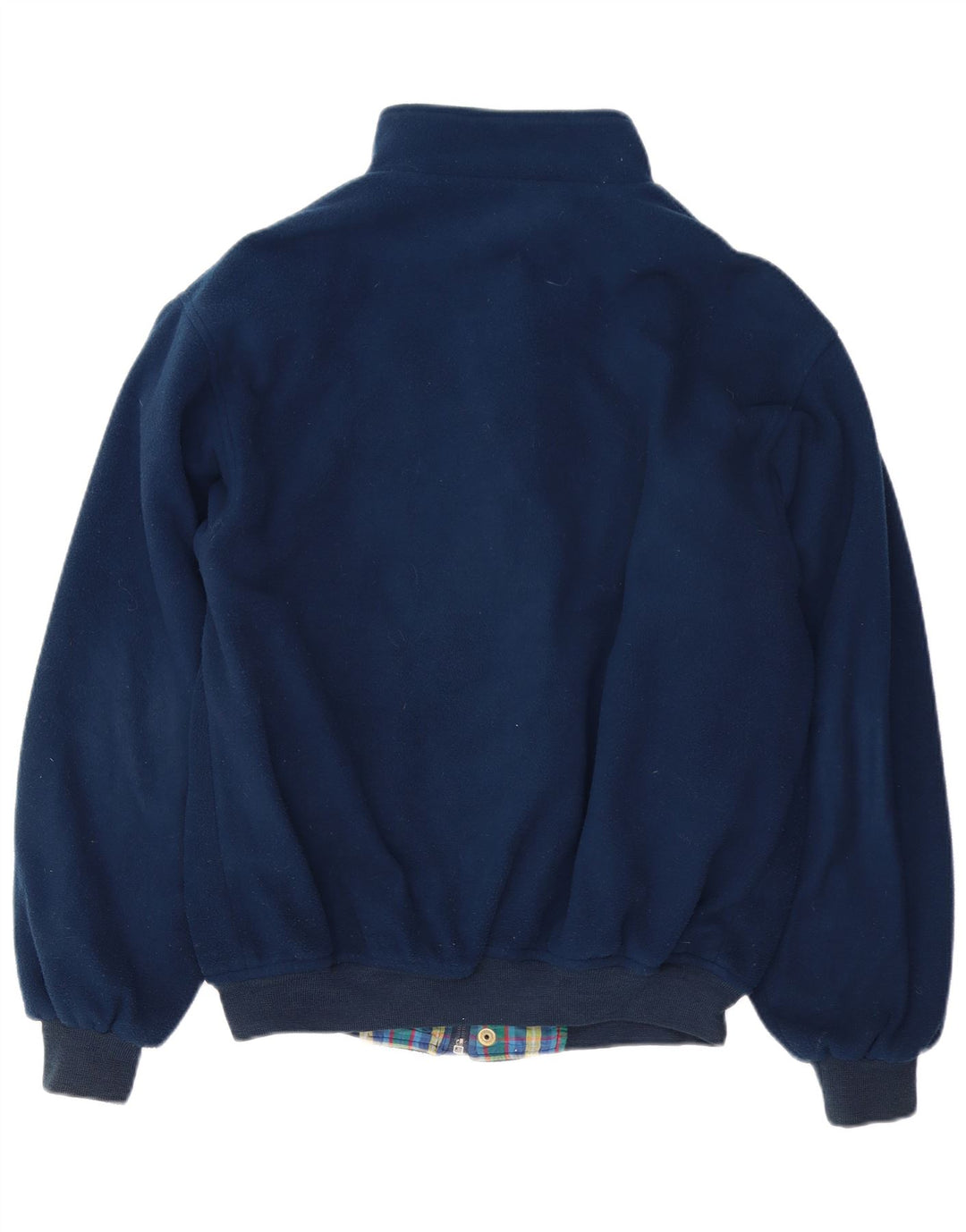 Conte of Florence Mens Bomber Fleece Jacket UK 40 Large Navy Blue Polyester