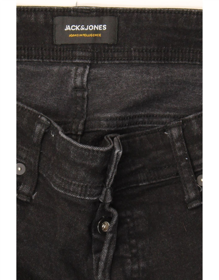 JACK & JONES Mens GLENN Slim Jeans W34 L27 Black Cotton Vintage Jack & Jones and Second-Hand Jack & Jones from Messina Hembry 