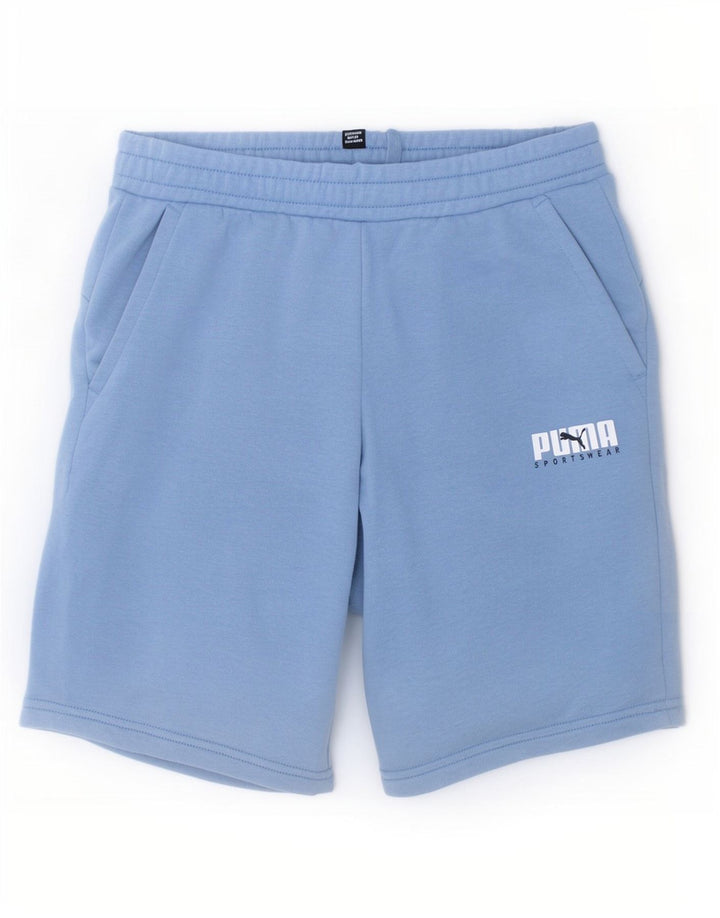 Puma Boys Sport Shorts 13-14 Years Blue Cotton