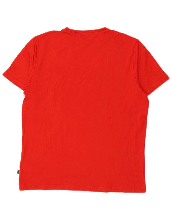 Puma Mens Graphic T-Shirt Top Large Red Cotton