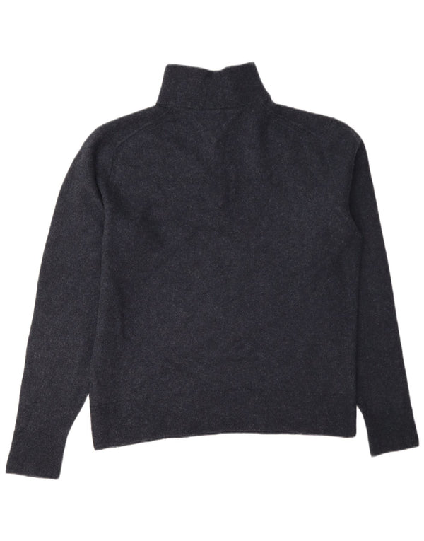 Tommy Hilfiger Mens Zip Neck Jumper Sweater 2XL Navy Blue Wool