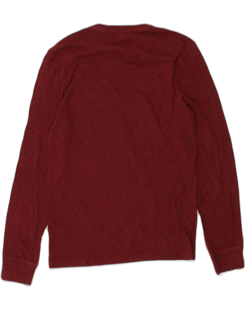 J. CREW Mens Broken In Top Long Sleeve XS Burgundy Cotton | Vintage J. Crew | Thrift | Second-Hand J. Crew | Used Clothing | Messina Hembry 