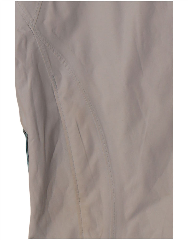 COLUMBIA Womens Hooded Windbreaker Jacket UK 14 Medium Blue Nylon Sports