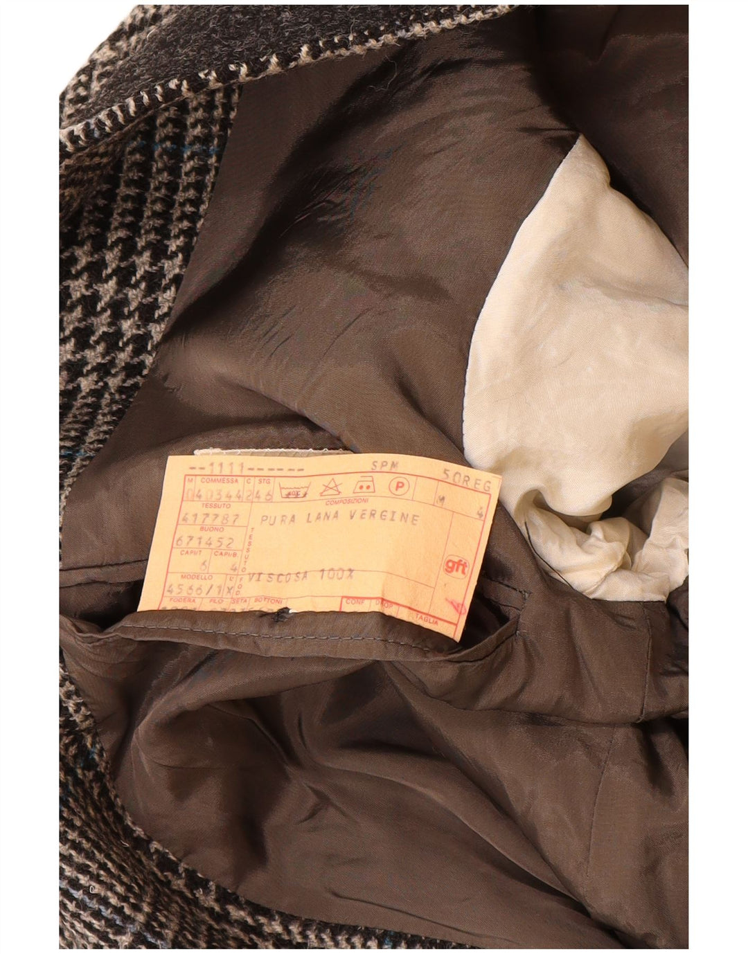 GIORGIO ARMANI Mens 2 Button Blazer Jacket IT 50 Medium Grey Houndstooth