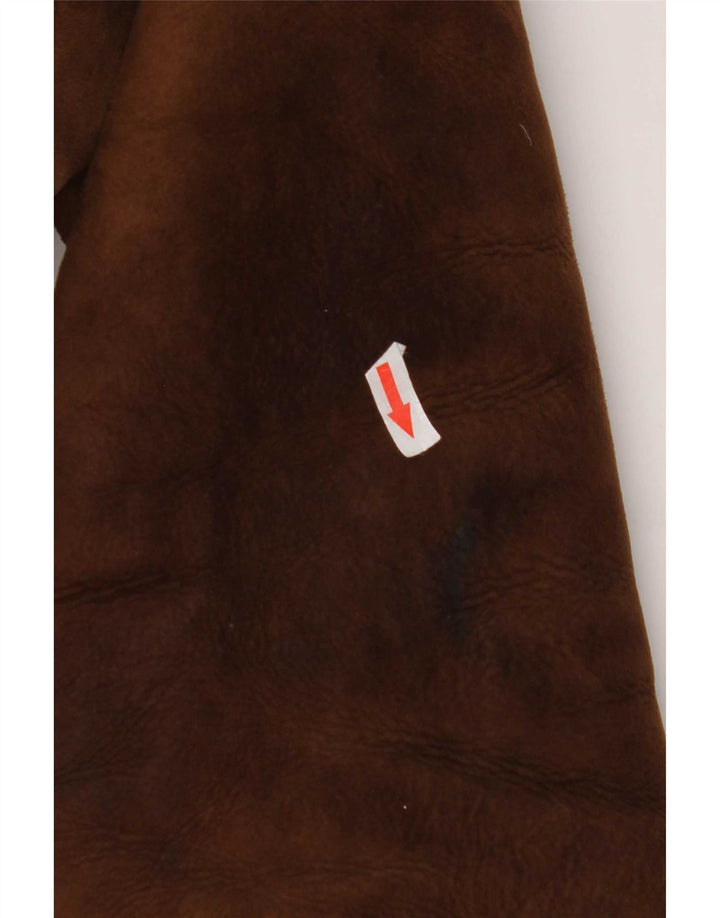 Morlands Mens Shearling Jacket UK 38 Medium Brown