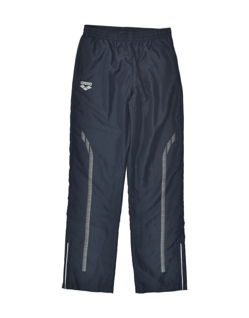 ARENA Boys Tracksuit Trousers 14-15 Years Navy Blue Polyester | Vintage Arena | Thrift | Second-Hand Arena | Used Clothing | Messina Hembry 