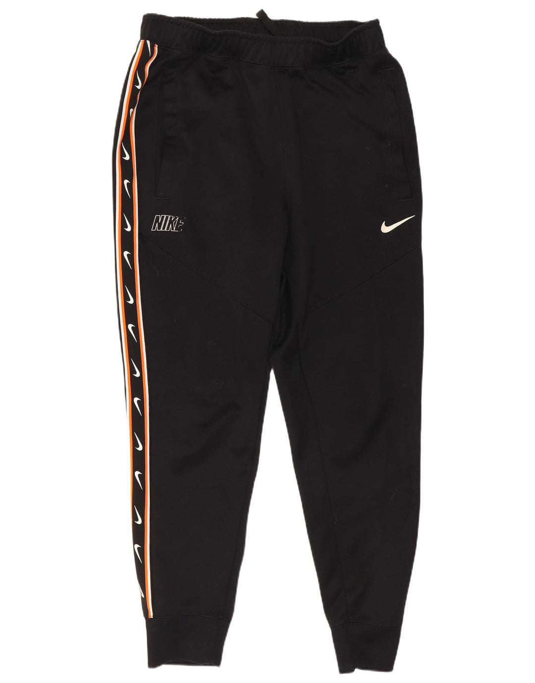 Nike Mens Graphic Tracksuit Trousers Joggers Small Black Polyester
