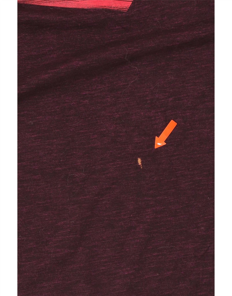 NIKE Mens Dri Fit Graphic T-Shirt Top Small Burgundy Cotton Vintage Nike and Second-Hand Nike from Messina Hembry 