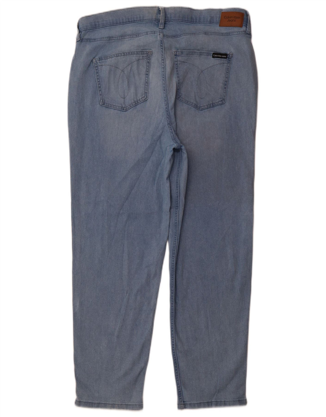 Calvin Klein Womens Crop Slim Jeans US 16 Large W33 L26 Blue Cotton