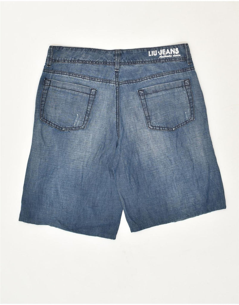 LIU JO Womens Denim Shorts W31 Medium Blue Cotton | Vintage Liu Jo | Thrift | Second-Hand Liu Jo | Used Clothing | Messina Hembry 