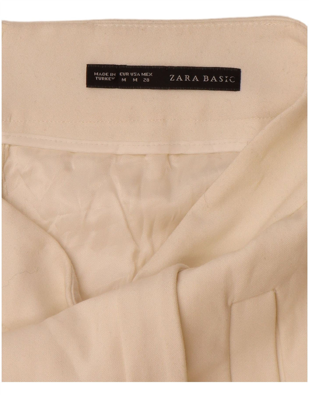 Zara Womens Mini Skirt Medium W28  White