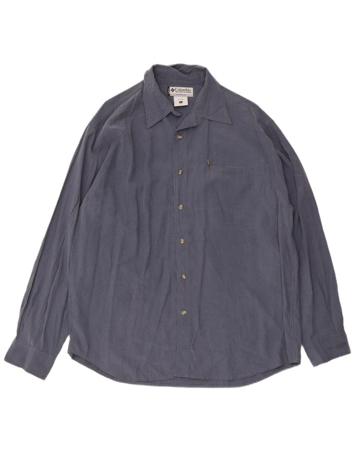 Columbia Mens Shirt Large Blue Modal