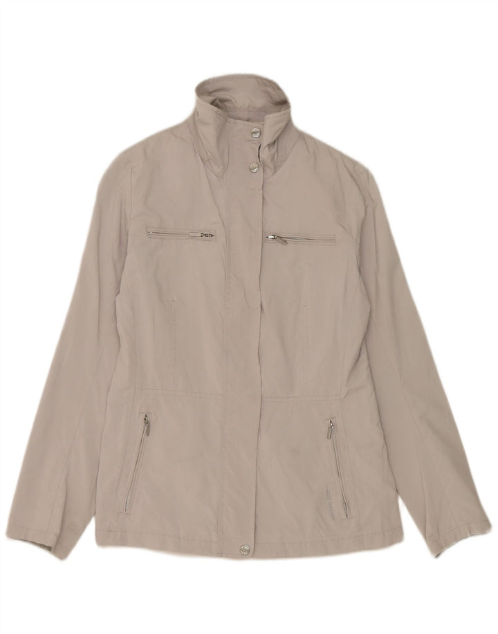 Geox Womens Rain Jacket UK 8 Small Grey Polyester