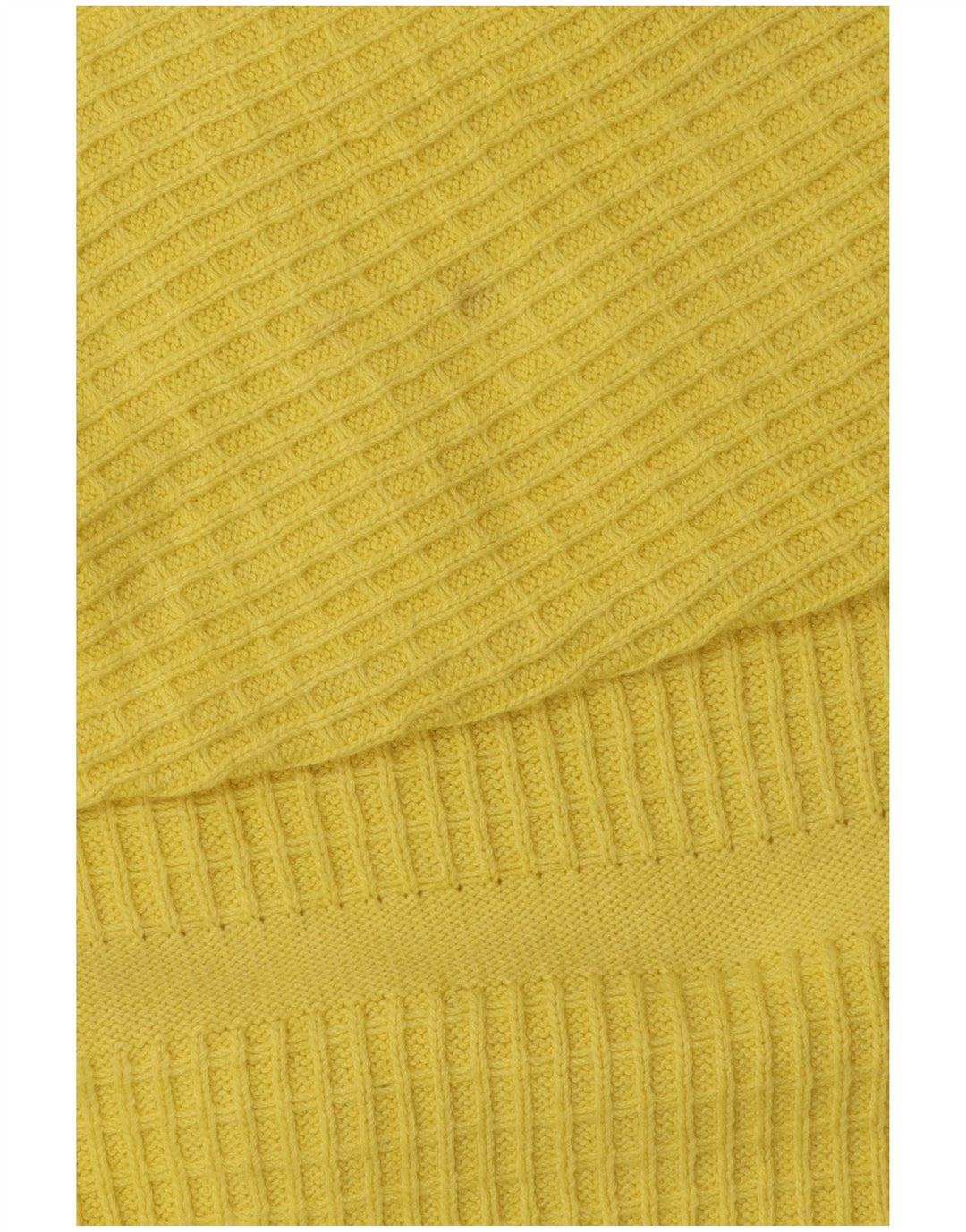 Ouragan Womens Boat Neck Jumper Sweater UK 14 Large Yellow