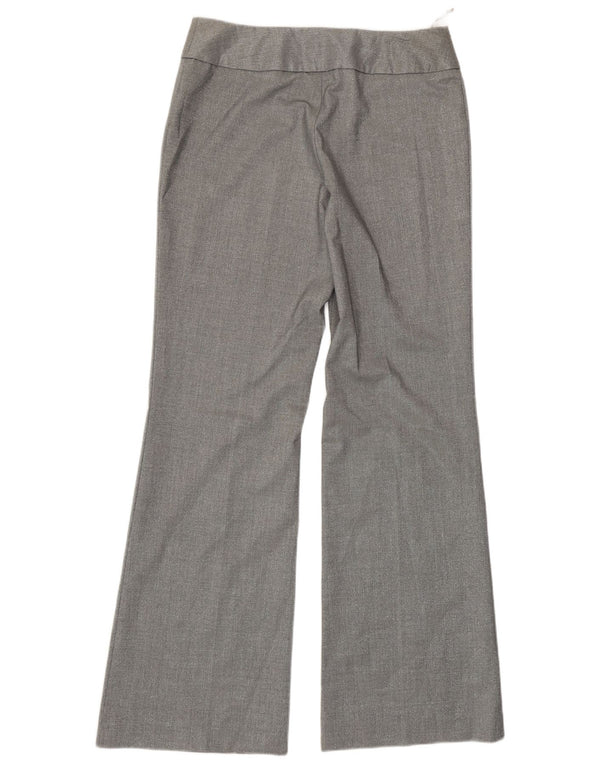 Oasis Womens Bootcut Suit Trousers UK 10 Small W30 L32 Silver Polyester