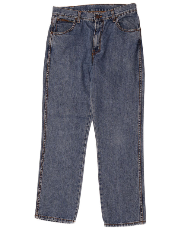 Wrangler Mens Texas Straight Jeans W32 L30 Blue Cotton