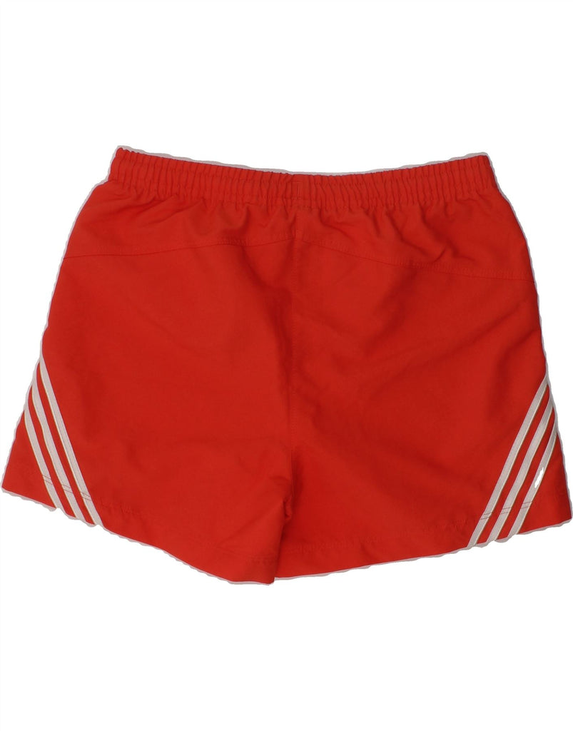 ADIDAS Boys Sport Shorts 9-10 Years Red Polyester | Vintage Adidas | Thrift | Second-Hand Adidas | Used Clothing | Messina Hembry 