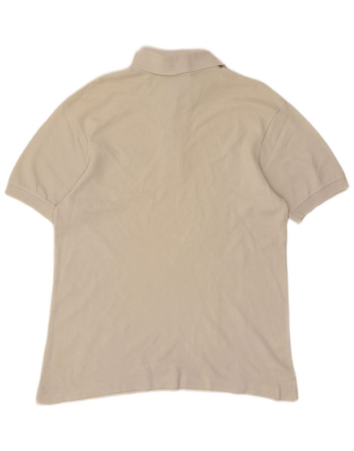 Lacoste Boys Polo Shirt 15-16 Years Beige Cotton