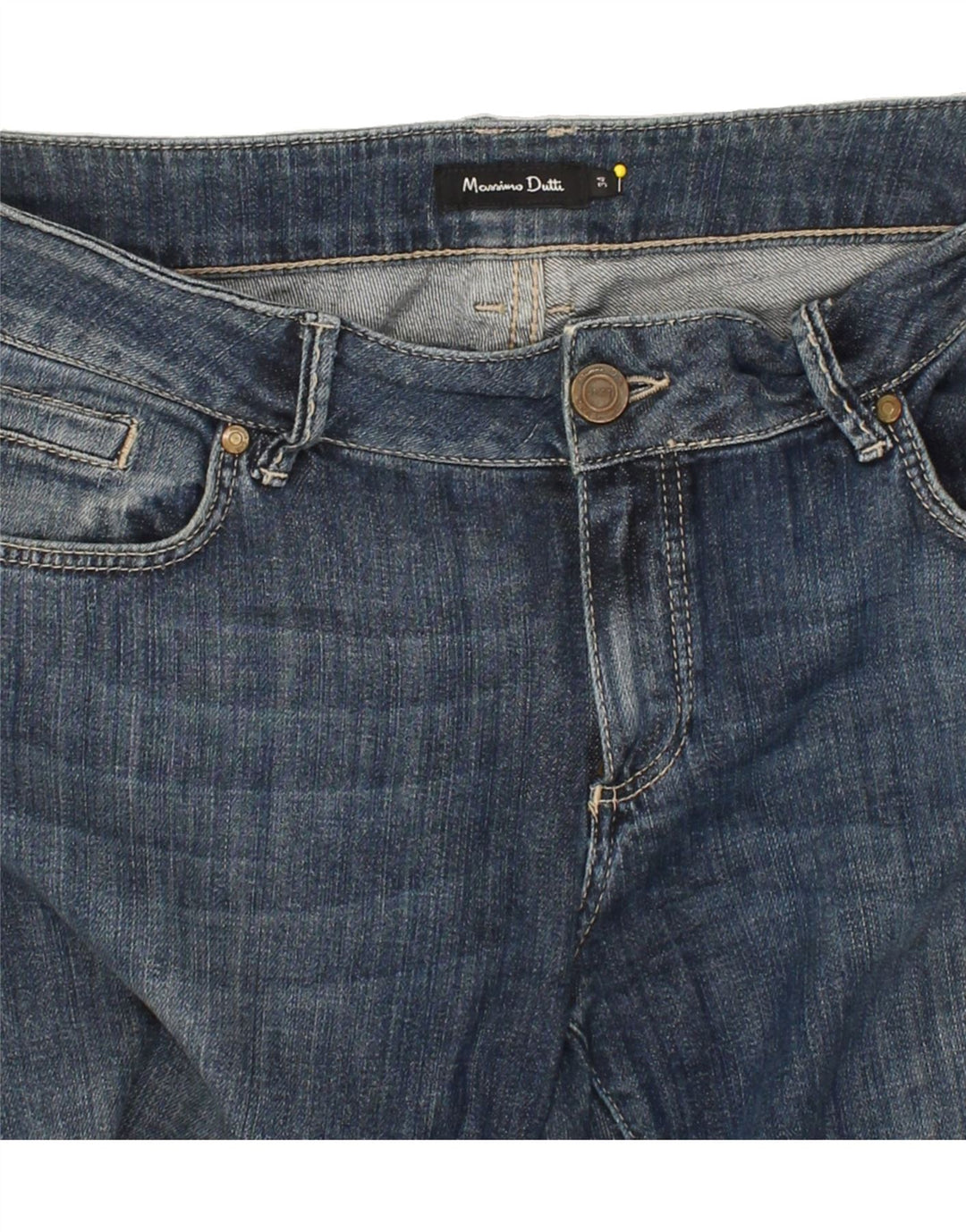 MASSIMO DUTTI Womens Slim Jeans W34 L34 Navy Blue Cotton Vintage Massimo Dutti and Second-Hand Massimo Dutti from Messina Hembry 