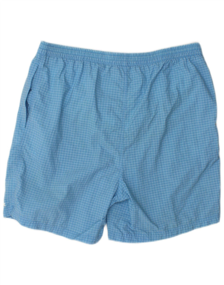 Reebok Mens Sport Shorts Large  Blue Check