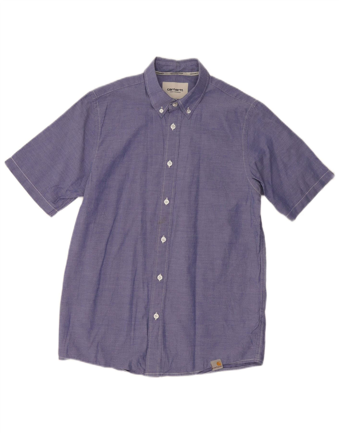 CARHARTT Mens Short Sleeve Shirt Small Blue