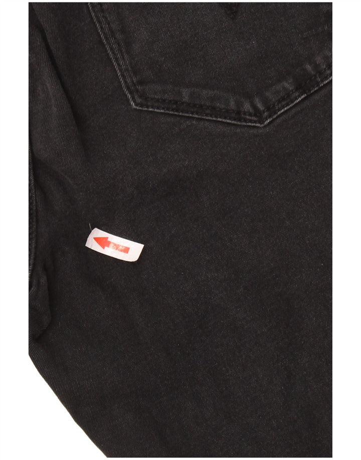 LEVI'S Womens 710 Super Skinny Jeans W27 L28 Black Cotton
