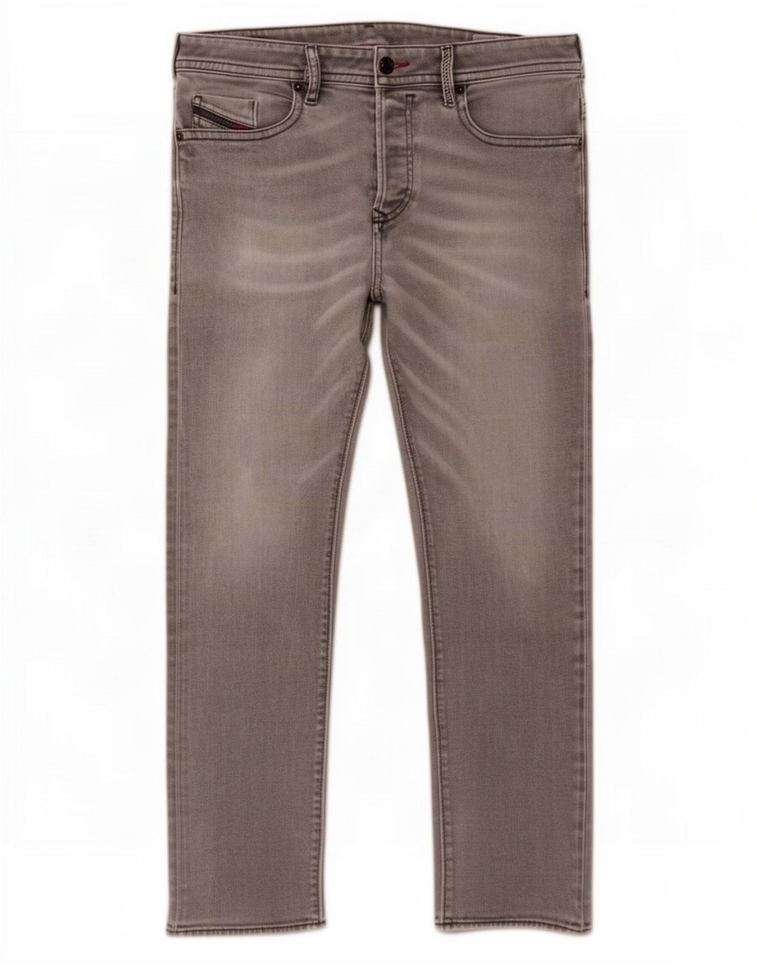 Diesel Mens Buster Regular Tapered Jeans W31 L29 Grey Cotton