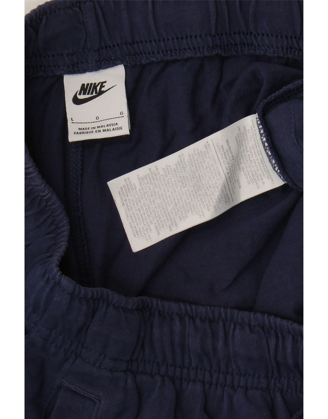 Nike Mens Tracksuit Trousers Joggers Large  Navy Blue Cotton