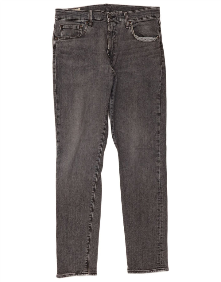 Levi's Mens 512 Slim Tapered Jeans W33 L32 Grey Cotton