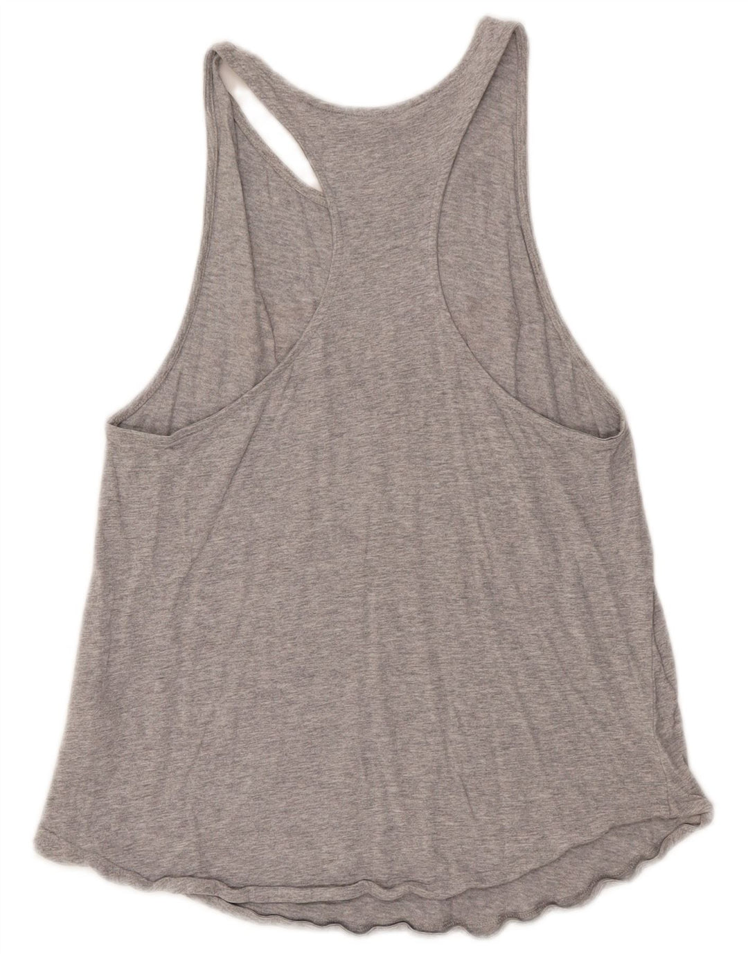 Adidas Womens Graphic Vest Top UK 12/14 Medium Grey Cotton