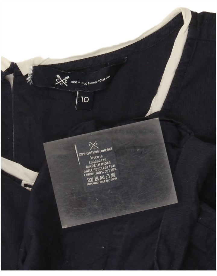 J. Crew Womens Vest Top UK 10 Small  Navy Blue Cotton