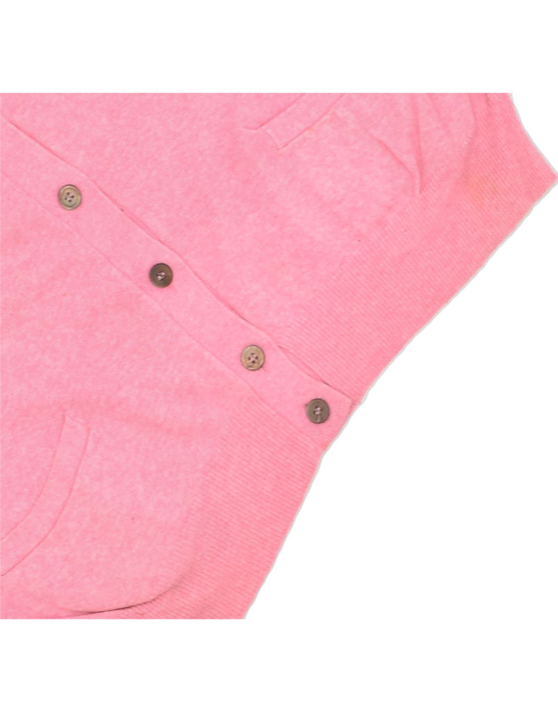 BENETTON Womens Loose Fit Cardigan Sweater UK 14 Medium Pink Viscose | Vintage | Thrift | Second-Hand | Used Clothing | Messina Hembry 