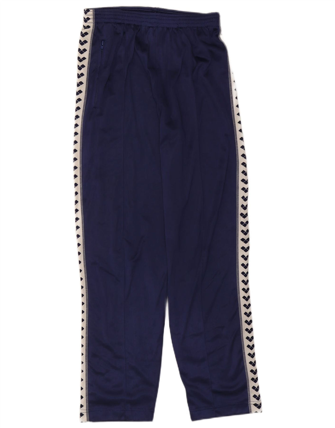 ARENA Mens Graphic Tracksuit Trousers Large  Navy Blue Colourblock