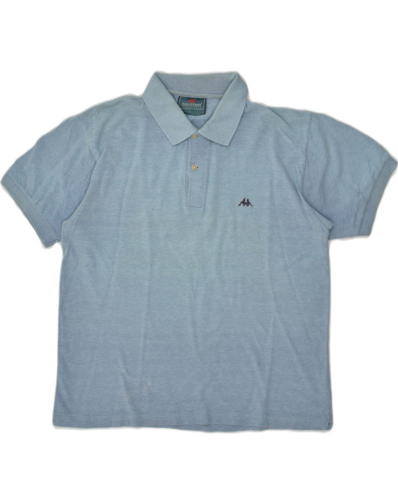 KAPPA Mens Polo Shirt Large Blue Cotton | Vintage Kappa | Thrift | Second-Hand Kappa | Used Clothing | Messina Hembry 