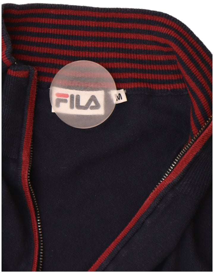 FILA Boys Cardigan Sweater 15-16 Years Medium Navy Blue
