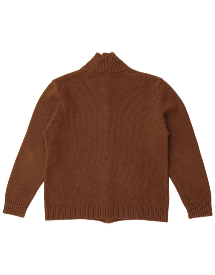 Dockers Mens Cardigan Sweater Medium Brown