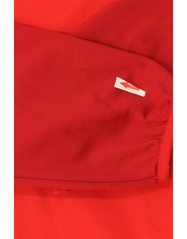 Puma Boys Graphic Tracksuit Top Jacket 15-16 Years Red Colourblock