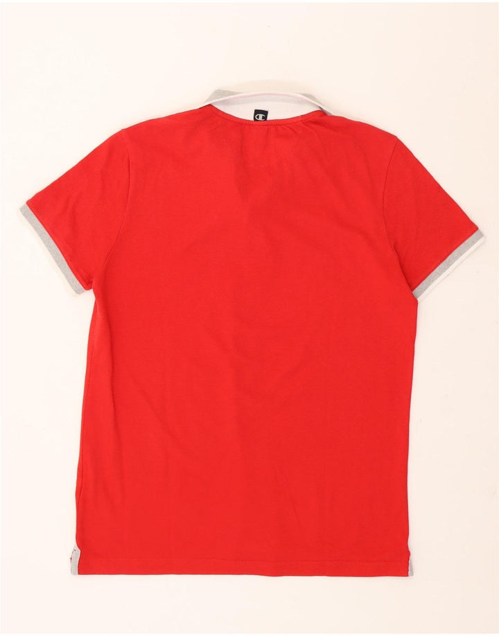 CHAMPION Mens Heritage Fit Polo Shirt Large Red Cotton Vintage Champion and Second-Hand Champion from Messina Hembry 