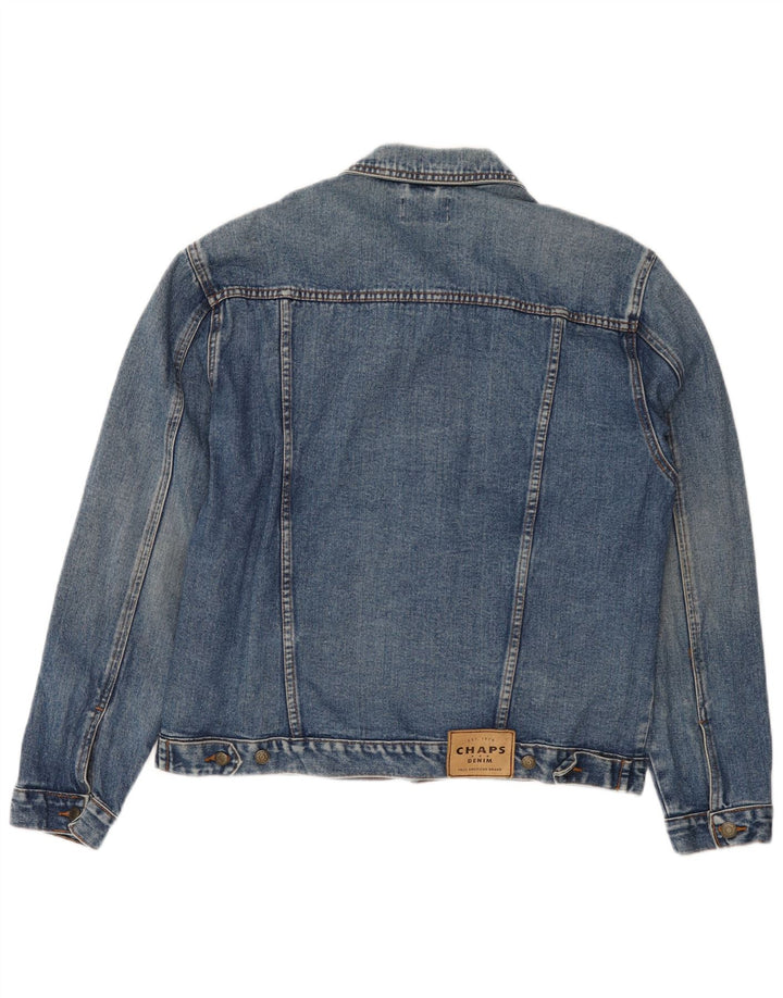 CHAPS Mens Denim Jacket UK 38 Medium Blue Cotton