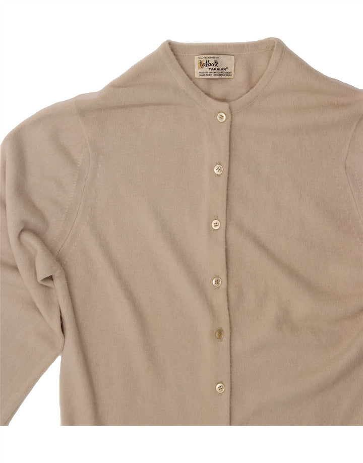 TALBOTT Womens Cardigan Sweater UK 12 Medium Beige Vintage Talbott and Second-Hand Talbott from Messina Hembry 