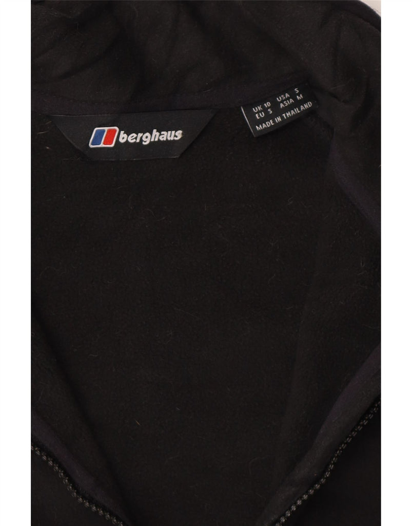 BERGHAUS Womens Fleece Jacket UK 10 Small  Black Polyester Vintage Berghaus and Second-Hand Berghaus from Messina Hembry 