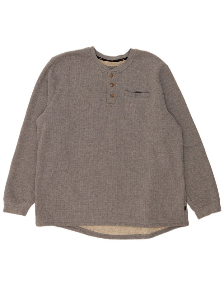 Lee Mens Regular Fit Sweatshirt Jumper 2XL Grey Cotton
