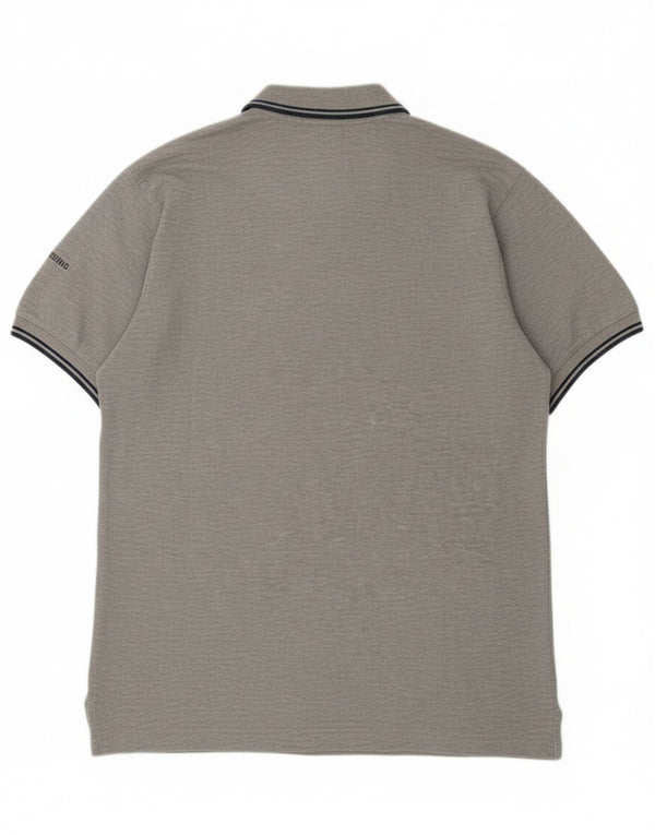 Marina Yachting Mens Graphic Polo Shirt Medium Grey Cotton