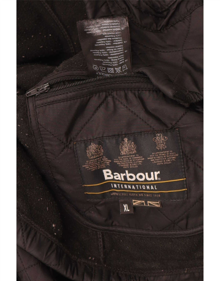 Barbour Mens Quilted Jacket UK 42 XL Black Polyamide