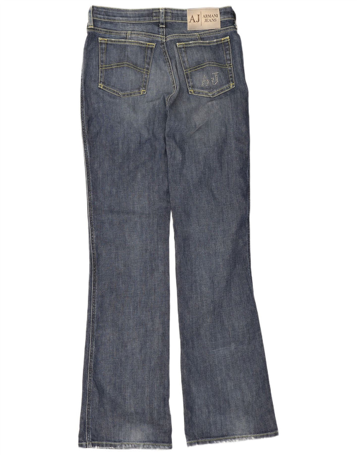 Armani Womens Flared Jeans W30 L35 Blue Cotton
