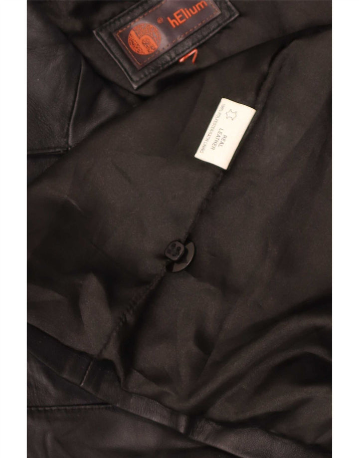 Helium Womens Leather Jacket UK 16 Large Black