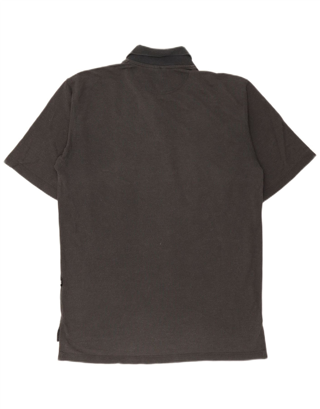 ADIDAS Mens Polo Shirt UK 38/40 Medium Black Cotton
