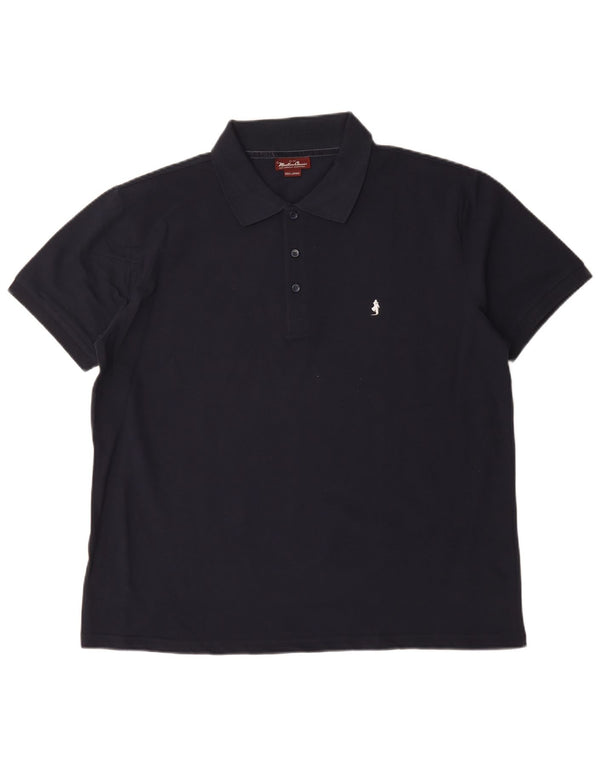 Marlboro Classics Mens Polo Shirt 3XL Navy Blue Cotton